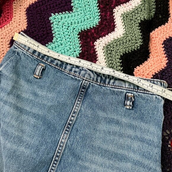 Zara Denim Maxi Skirt Womens XS Long Modest Jean Y2K Side Slits - Picture 8 of 8